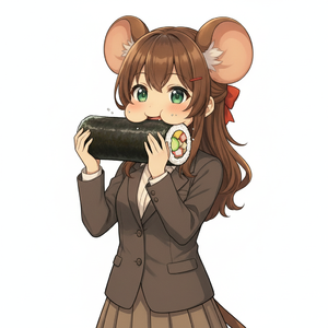 えっほ、えっほ、恵方巻♪ by 子津ねずみん(Nezu_Nezumin)