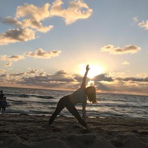 Ashtanga Yoga Utthita Hasta Padhangusthasana and Half Lotus