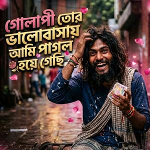 গোলাপি তোর ভালোবাসায় আমি পাগল হয়ে গেছি