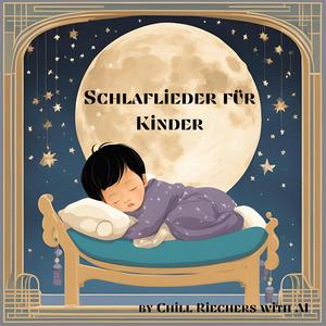 Der Mond scheint über dem Wald