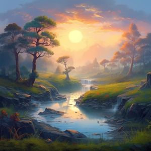 神秘的な森のささやき