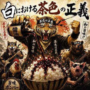 白における茶色の正義