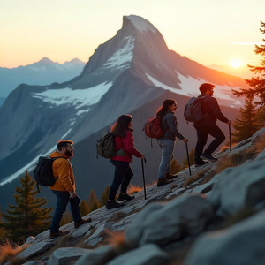 힘차게 오르는 길