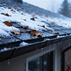 Distant Storm On Hillside