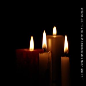 Luz de velas e sons intermináveis (loop infinito)