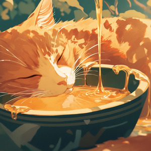 猫と蜂蜜