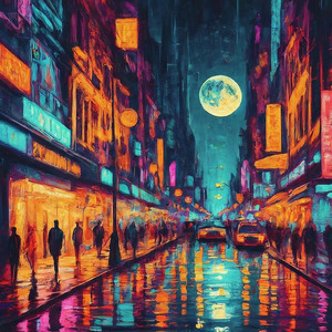 初めて歩く夜の街