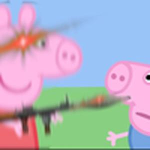 佩奇：乔治想不想逝世我的小飞棍！爆炸~(小猪佩奇)