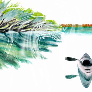 Paddling Amid Echoing Silence