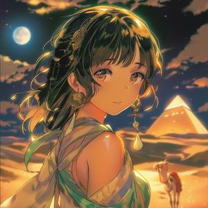 朝焼けの神殿回廊