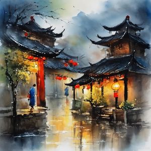 雨还在下