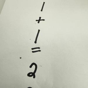 1+1=2