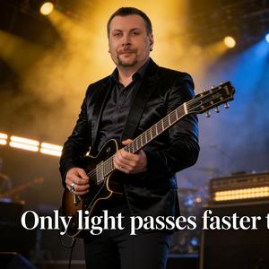 Only light passes faster than time.