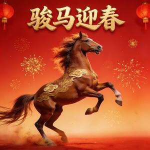 骏马迎春福满堂