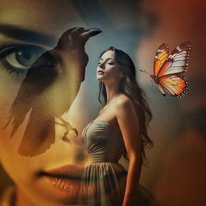 Cuervo o mariposa