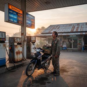 ตื่นมาเติมน้ำมันไปทำงาน