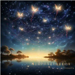 晚上放的风筝是寄给星星的信