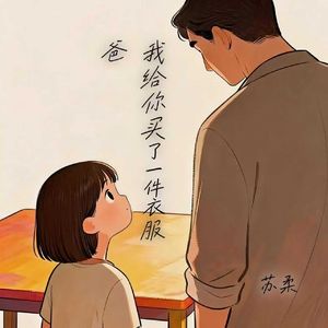 爸  我给你买了一件衣服