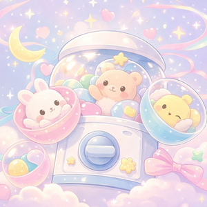 ガチャガチャまわそう♪