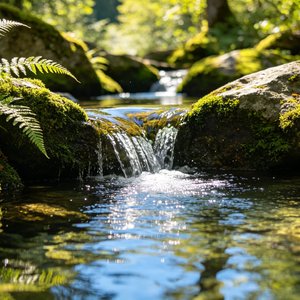 美丽的山泉