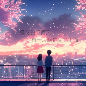 樱花的下雨天 有一片飘进回忆里面
