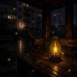 Светлячки у лампы