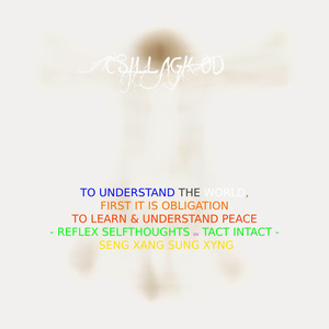TO UNDERSTAND THE WORLD, FIRST IT IS OBLIGATION TO LEARN & UNDERSTAND PEACE - REFLEX SELFTHOUGHTS TACT INTACT - SUNG XYNG