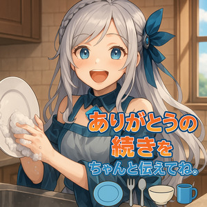 ありがとうの続きをちゃんと伝えてね。