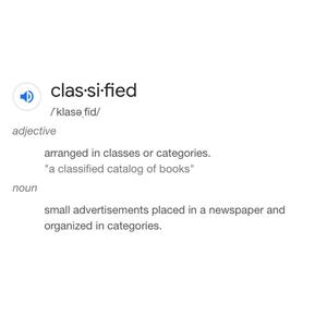 Classified