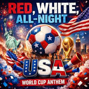 USA red, white, all night