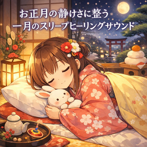 夜更けの雪景色と穏やかな眠り