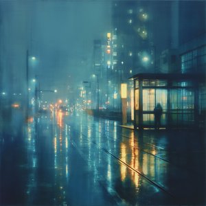 夜明け前の街