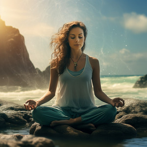 Descanso Del Océano En La Noche