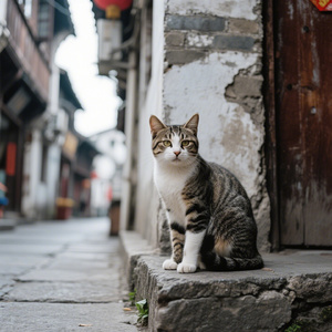 老街拐角的猫