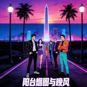 阳台烟圈与晚风