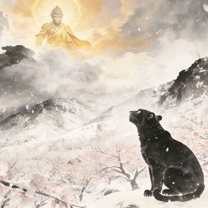 雷音寺旁的墨影