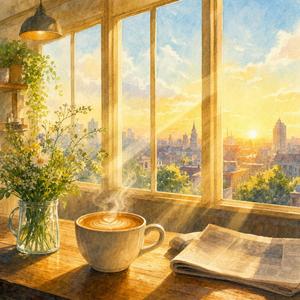 Morning Cafe Awakening