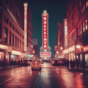 Christmas Lights on Broadway