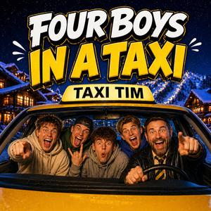 Four Boys in a Taxi
