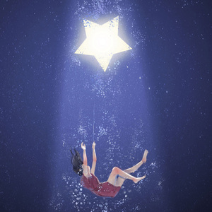 星星与月亮道晚安