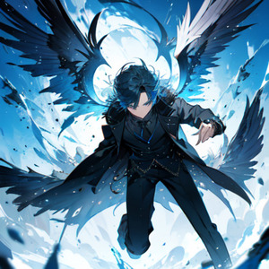 冬の青空に白は滲む