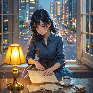 窗台的灯火-阿龙