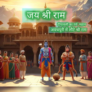 जय श्री राम दीपावली का पर्व महान अवधपुरी में लौटे श्री राम