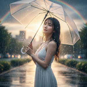 冷たい雨が頬を濡らして