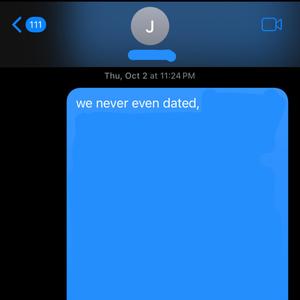 we never even dated