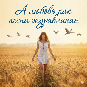 А любовь как песня журавлиная