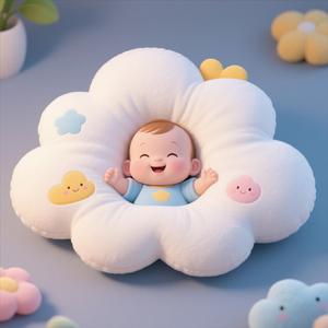 宝宝的云朵枕头 (胎音+心跳+白噪音+羊水+宝宝快速哄睡)