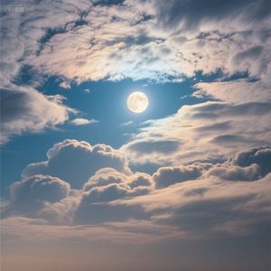 云卷云舒映月华