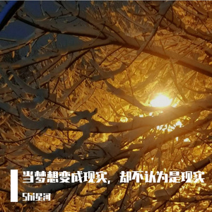 当梦想变成现实，却不认为是现实