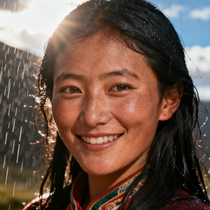 一半晴天一半雨